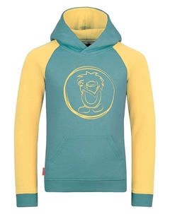 Пуловер с капюшоном Hoodie Stavanger, цвет Grün/Gelb Trollkids