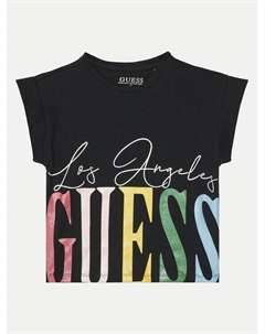 Футболка свободного покроя, черный Guess