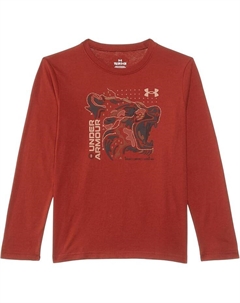 Лонгслив Kids Ua Bear Map Long Sleeve Tee, цвет Earthen Orange Under armour