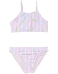 Купальник Kids Pineapple Line Crop Top Set Swimsuit, цвет Pirouette Pineapple Line Roxy