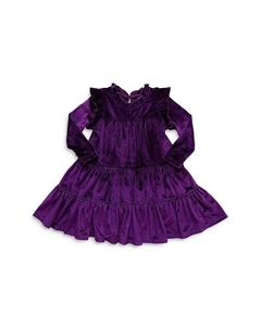 Велюровое платье калани розового цвета для девочек - Little Kid, фиолетовый Pink chicken