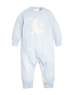 Комбинезон унисекс из кашемира с луной и звездами, для малышей, синий Bloomie's baby