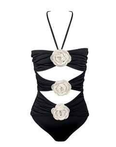 Сплошной купальник Blake для девочек - Little Kid, Big Kid, черный Nessi byrd