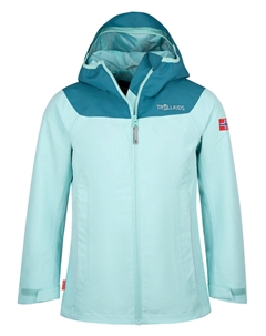 Дождевик Bergen, бирюзовый Trollkids