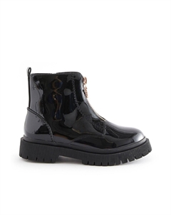 Ботильоны FRONT CHUNKY, цвет black patent Next