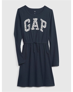 Детское платье с логотипом., синий Gap