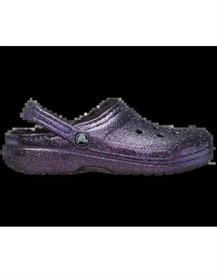 Детские классические космические блестящие сабо на подкладке, черный/мультиколор Crocs