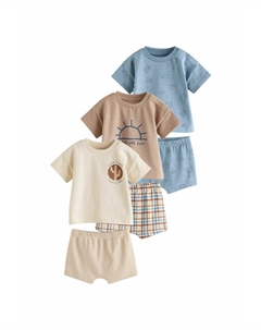 Футболка с принтом SET 3 PACK, синий Next