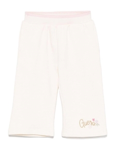 Спортивные брюки с вышитым логотипом, белый Guess kids