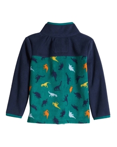 Куртка из микрофлиса для маленьких мальчиков на молнии во всю длину, цвет Red Black Jumping beans