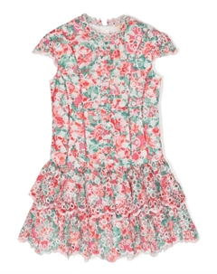 Платье мини Holiday с английской вышивкой, мультиколор Marlo