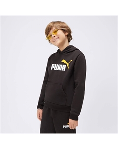 Свитшот Ess+ 2 с большим логотипом, черный Puma