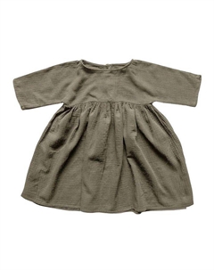 Платье из муслина для девочек - Малышка, зеленый The simple folk