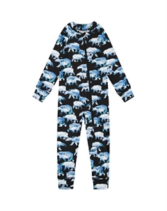 Термобелье для мальчиков с принтом белых медведей - для малышей, черный Deux par deux