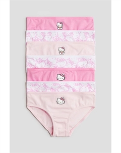 7 пачек хлопковых трусов, розовый H&m