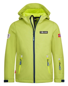 Куртка софтшелл Oslofjord, зеленый Trollkids