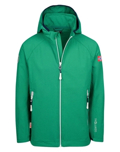 Куртка софтшелл Kvalvika, зеленый Trollkids