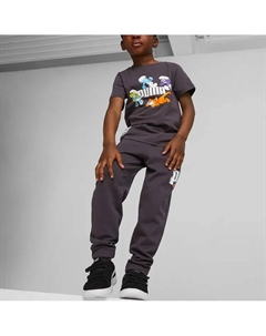 Детские трикотажные спортивные штаны, черный Puma