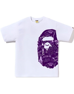 Детская футболка, черный/белый A bathing ape®