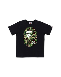 Детская футболка, черный/розовый A bathing ape®