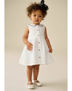 Платье-рубашка REGULAR FIT - SLEEVELESS COLLAR, белый Next