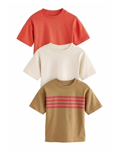 Футболка с принтом SHORT SLEEVE 3 PACK, красный Next