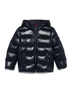 Kids пуховик с капюшоном, синий Fay