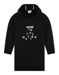 Kidswear платье с логотипом, черный Boss