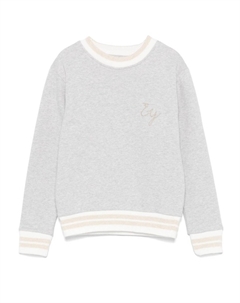 Kids свитер с вышитым логотипом, серый Eleventy