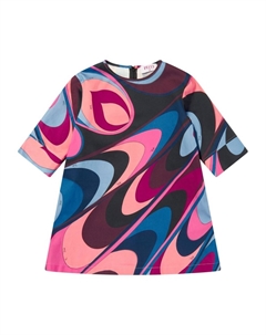 Junior платье с абстрактным принтом, розовый Pucci