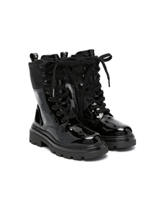 Kids ботинки в стиле милитари, черный Twinset