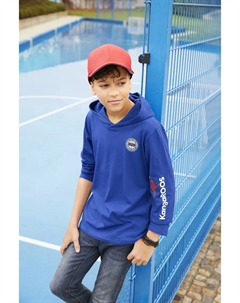 Рубашка с капюшоном "с принтом на рукавах", синий Kangaroos