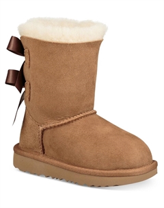 Зимние замшевые сапоги Bow II для девочек на подкладке, цвет Chestnut Ugg