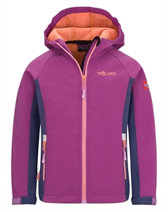 Куртка софтшелл Kristiansand, фиолетовый Trollkids