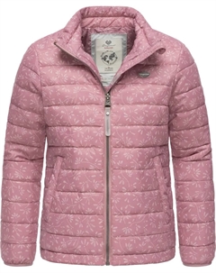 Стеганая куртка "Yarca Bloom", без капюшона, стеганая куртка для девочки с классным цветочным принтом, розовый Ragwear