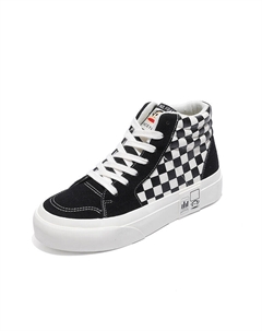 Кеды, скейтборд обувь женская высокая, черный Paul frank