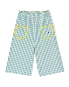 Клетчатые брюки Vichy широкого кроя, синий Bobo choses