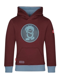 Пуловер с капюшоном, красный Trollkids