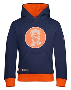 Пуловер с капюшоном, цвет dunkelblau/orange Trollkids