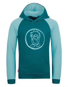 Пуловер с капюшоном, бирюзовый Trollkids