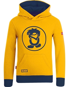 Пуловер с капюшоном, желтый Trollkids