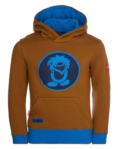 Пуловер с капюшоном, светло-коричневый Trollkids