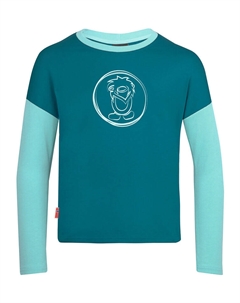 Лонгслив Preikestolen, бирюзовый Trollkids