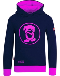 Пуловер с капюшоном, цвет dunkelblau/pink Trollkids