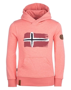 Пуловер с капюшоном, розовый Trollkids