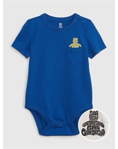 Боди с мишкой тедди, синий Gap