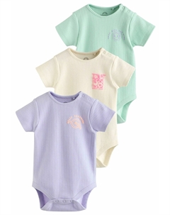 Боди 3 PACK REGULAR FIT, бежевый Next