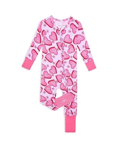 Комбинезон-трансформер для ног унисекс Heart - для малышей, фиолетовый Posh peanut