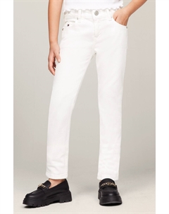 Белые джинсы Nora с зауженным кроем и прямыми штанинами, белый Tommy hilfiger