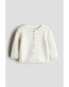 Вязаный кардиган, белый H&m